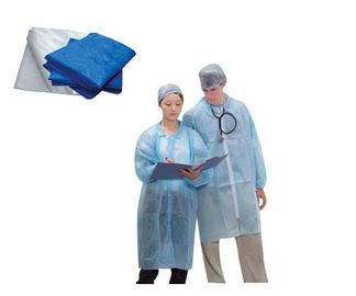 Niebieski PP Spunbond Non Woven Medical Fabric Wodoodporne jednorazowe tkaniny polipropylenowe